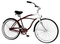 HUSKY SANTA MONICA  26" MEN'S COMFORT CRUISER BLACK/PEARL WHITE