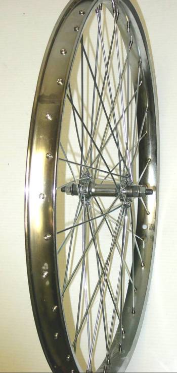 BICYCLE WHEEL 26 X 2.125 FRONT, 11-G SPOKES CP