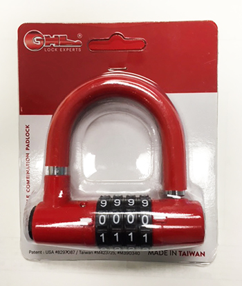 Mini U-shackle Resettable Combination Lock