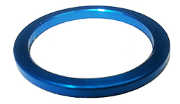 Bicycle Headset Spacer  1"x2mm Alloy Blue