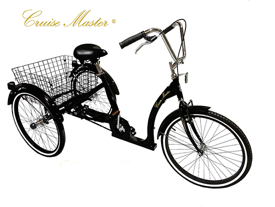 CRUISE MASTER TRICYCLE - BLACK<font color=blue> - IN STOCK! FREE SHIPPING</font color>