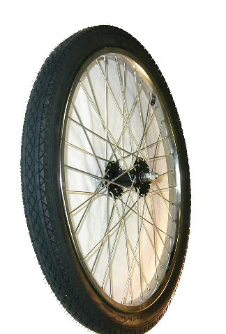 BICYCLE OR TRICYCLE FRONT WHEEL 24 x 2.125 WITH SOLID TIRE T-124
