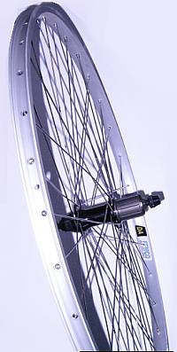 BICYCLE WHEEL 700 x 35C REAR DA32 8/9-SPD CASSETTE  ALLOY QR SS