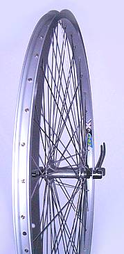 BICYCLE WHEEL 700 x 35C FRONT ALLOY QR