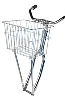 Bicycle Basket #135 front with legs - Plated