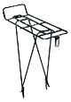 WALD #215 Rear Carrier Rack Black