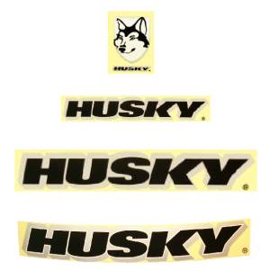 Husky sticker set (of 4).