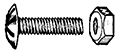 Bicycle Fender Bolts & Nuts 8-32