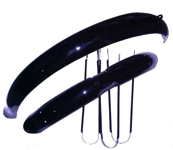 Model HD-105/120 26" Balloon  Fender Set Complete, Black