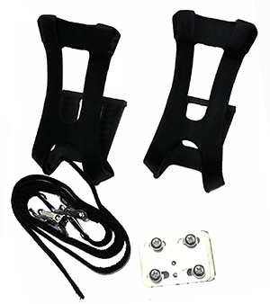 HUSKY MTB Toe Clip & Strap Large Black