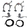 Bicycle BMX Caliper Brake & Lever Kit Alloy Black