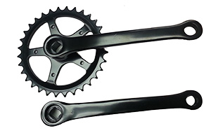 BICYCLE Crank Set 170MM x 32T Steel Black