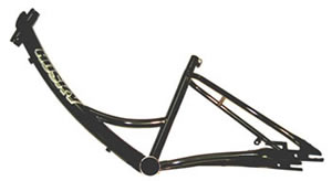 HUSKY T-124 frame, front section, Black