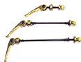 Bicycle Hub Skewer Set (F&R) Alloy Gold