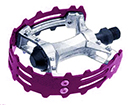 Bicycle Pedal BMX Bearclaw Alloy 9/16"Purple Cage