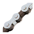 KMC Bicycle Chain 410 1/2x1/8  112L  Silver/Brown