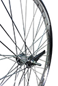 BICYCLE WHEEL 26 X 2.125 WITH COASTER BRAKE 11G SPOKES