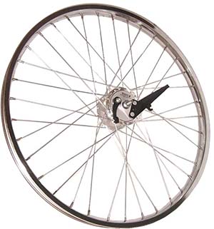 HUSKY 24x2.125 Bicycle or Triycle Front Wheel w/Solid Tire and Drum Brake