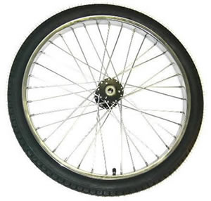TRICYCLE REAR WHEEL 24 X 2.125 FOR 17mm AXLE