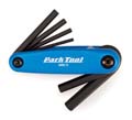 PARK Fold-up Hex Wrench Set 3, 6, 8, 10mm AWS-11