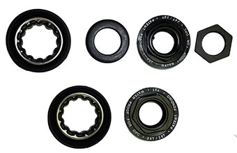 Bicycle Bottom  Bracket for 1-Piece Crank 24T Black