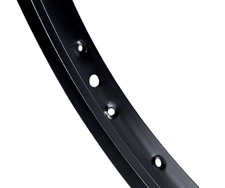 Bicycle Rim Alloy 26 x 1.75 Single-Wall 36-Hole Black