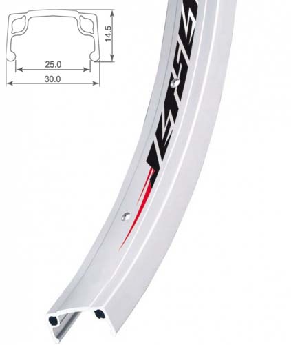 Bicycle Rim Alloy 24 x 1.75 7X Single Wall 36-Hole