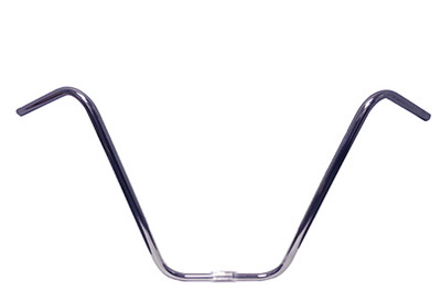 Bicycle Handlebar 10-1/2" High Rise Steel Plated