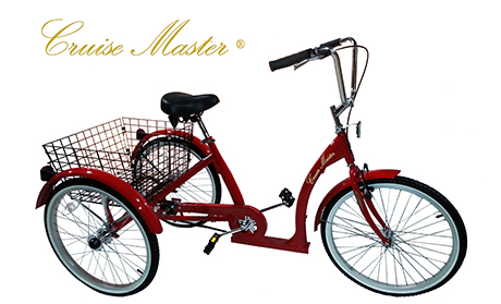 CRUISE MASTER TRICYCLE - RED<font color=blue> - IN STOCK! FREE SHIPPING</font >