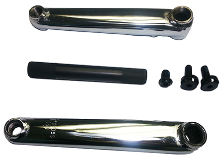 Bicycle Crank Arm Set BMX 180mm Chromoly