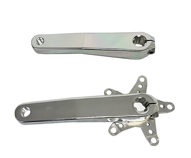 BMX CRANK ARM SET 175MM WITH SPIDER SILVER