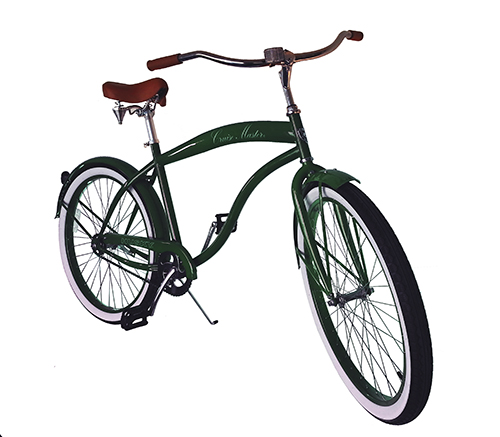 dark green bicycle