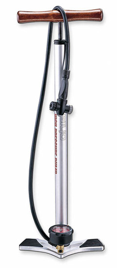 BICYCLE FLOOR PUMP WITH GUAGE 160 PSI