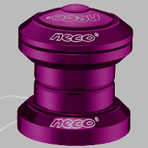 BMX Bicycle Headset Threadless 1-1/8 Cartridge Bearing Alloy Purple