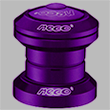 BMX Bicycle Headset Threadless 1-1/8 Cartridge Bearing Alloy Purple