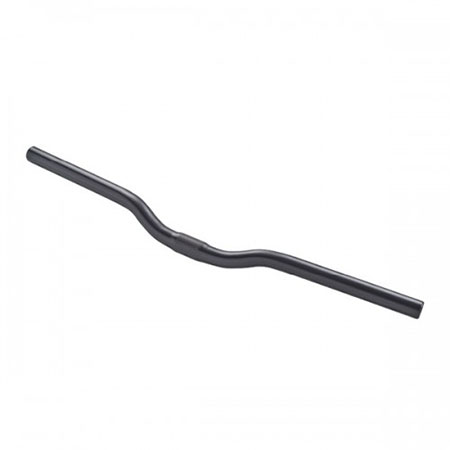 Bicycle Handlebar MTB 24" Wide 2-1/2" Rise Alloy Black