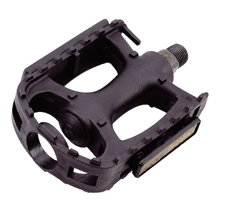 Bicycle Pedal MTB Black PP Resin 9/16" Spindle