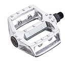 BICYCLE PEDALS PLATFORM TYPE ALLOY 9/16" SILVER