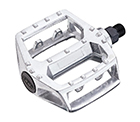 BICYCLE PEDALS PLATFORM TYPE ALLOY 9/16" SILVER
