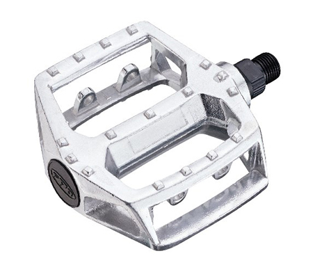 BICYCLE PEDALS WELLGO PLATFORM TYPE ALLOY 1/2" SILVER