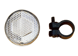 Bicycle Reflector for Front Clear - Round