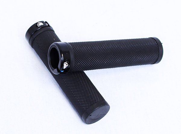 Bicycle Grip by VELO for with Alloy Clamp Black Husky Bicycles