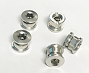 BMX Chain Ring Bolt Set Alloy Silver