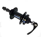 MTB Bicycle Disc Hub Rear Freewheel Alloy Quick Release 36H Black