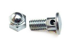 Bicycle Brake Domed Anchor Bolt & Nut - 6mm