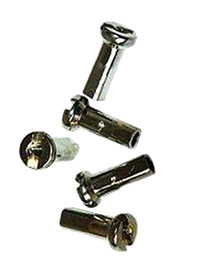 Spoke Nipples 14G Nickel Plated Brass 1/2" (Pack of 100)