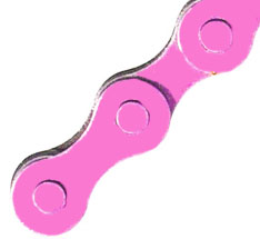 KMC Bicycle Chain 1/2 x 1/8 x 112L Pink