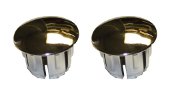 Bicycle Handlebar End Plugs Chrome