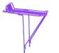 BICYCLE REAR CARRIER RACK - FRAME MOUNT PURPLE