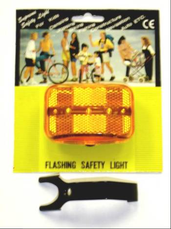 HUSKY BICYCLE REAR FLASHING LIGHT 5 AMBER LED'S